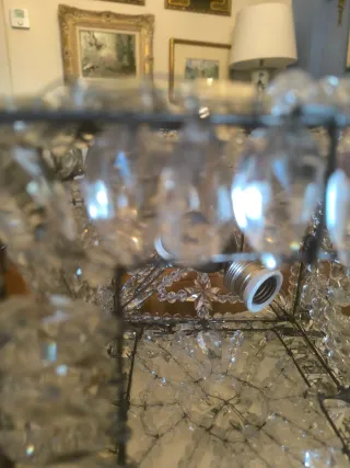 Lámpara Cristal Bohemia Transparente