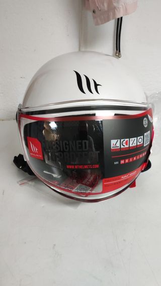 Casco Moto MT Street Blanco
