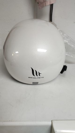 Casco Moto MT Street Blanco