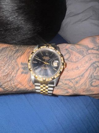 Rolex Datejust Oro/Acero diamantes custom FULL SET