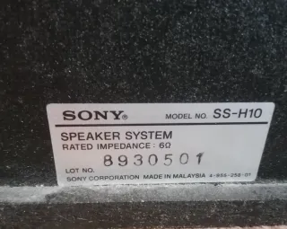 Altavoces Sony SS-H10
