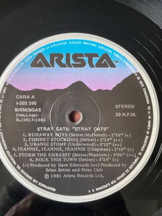 Vinilo LP Stray Cats Punk Rock