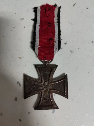 Medalla original cruz de hierro alemana 2 g m