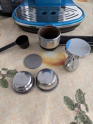 Cafetera DeLonghi Icona Azul + accesorios