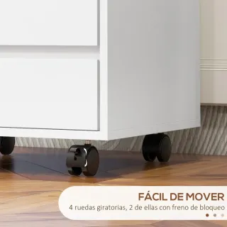 Cajonera de oficina con 4 cajones