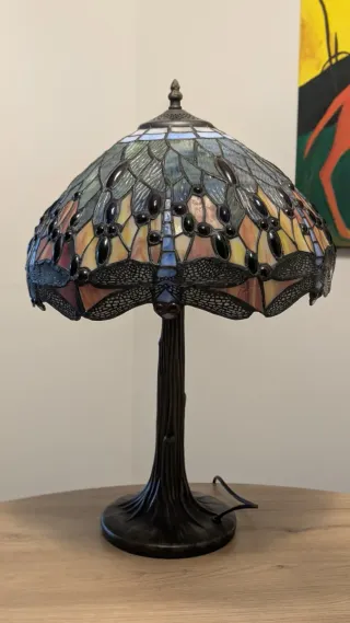 Lámpara Tiffany Cristal y Metal