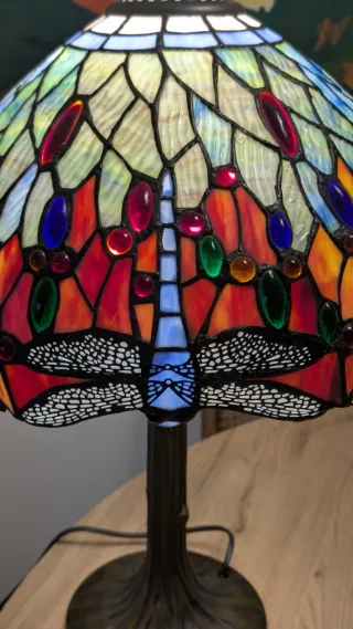 Lámpara Tiffany Cristal y Metal