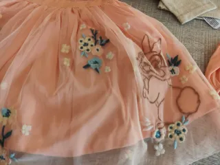 Vestido Disney Bambi y Flores Talla 9-12 Meses