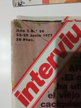 Precio por el lote 8 revistas Interviú