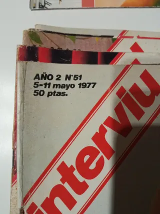Precio por el lote 8 revistas Interviú