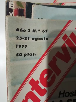Precio por el lote 8 revistas Interviú