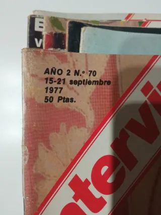 Precio por el lote 8 revistas Interviú