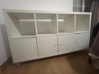 Estantería Kallax Ikea Blanca con Puertas