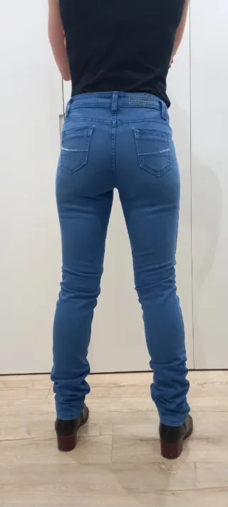 Pantalón Naf Naf Mujer Talla 38 Azul