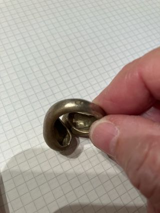 Anillo Plata Baño Dorado