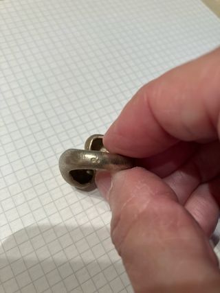 Anillo Plata Baño Dorado