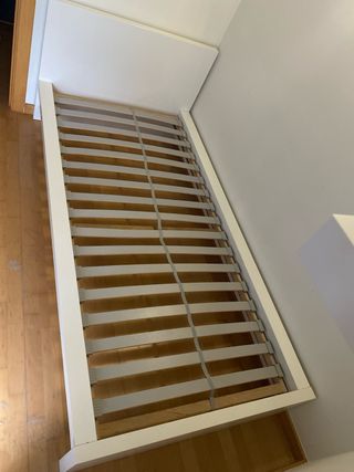 Cama Malm individual blanca 90cmx200cm