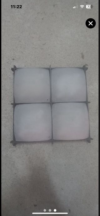 Lámpara de techo moderna 4 cuadrados