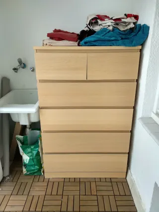 Cómoda MALM IKEA Madera Clara