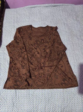 Camiseta manga larga estampada