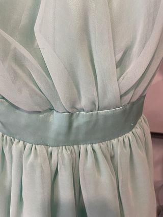 Vestido de cerimónia verde água  tamanho XS