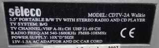 Radio CD TV Seleco