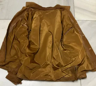 Chaqueta de ante camel