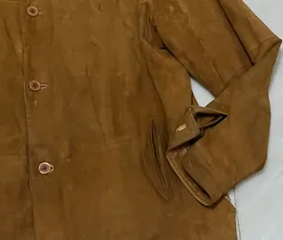 Chaqueta de ante camel