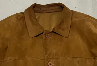 Chaqueta de ante camel