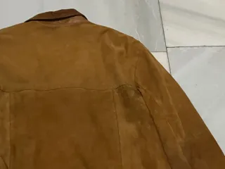 Chaqueta de ante camel