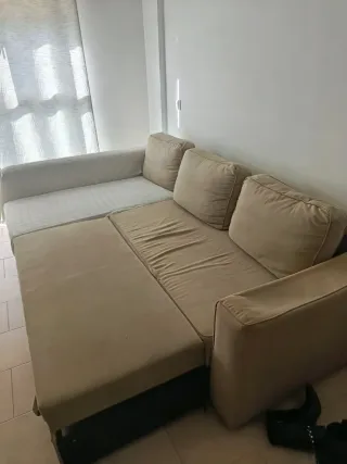 Chaise longue con canapé abatible