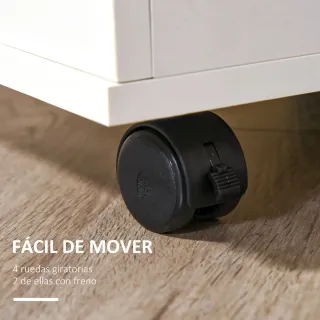 Cajonera Oficina con Ruedas Giratorias