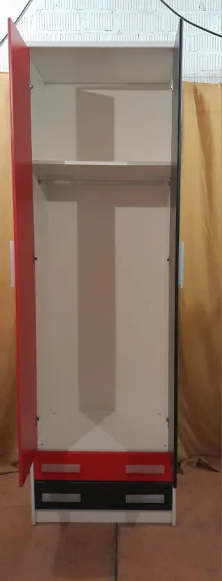 Habitación juvenil litera con cajones