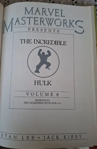 Cómic MARVEL MASTERWORKS: THE INCREDIBLE HULK VOL1