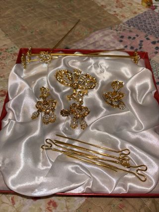 Aderezo Fallera Niña Dorado