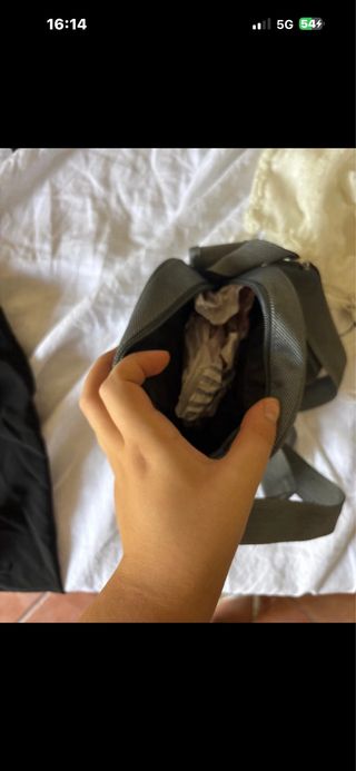 Borsello a tracolla uomo grigio