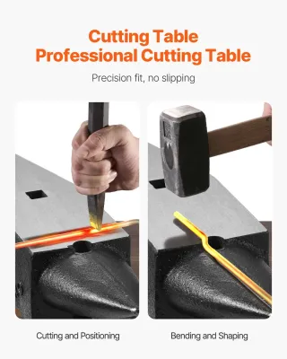 Incudine da Fabbro in Acciaio con Corno Rotondo