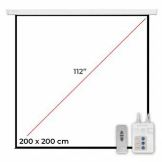 Pantalla 2x2m con mando a distancia