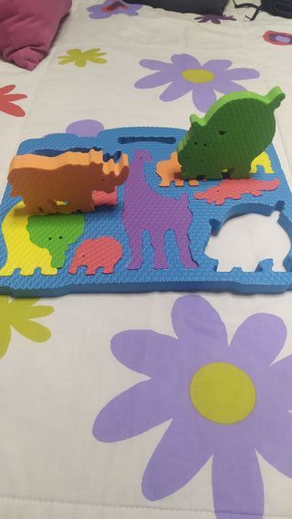 4 Puzles Infantiles Grandes 39x30cm gomaespuma