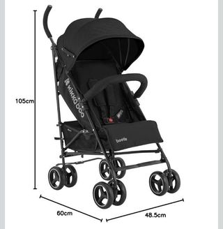 Silla de Paseo KikkaBoo Beetle Negra