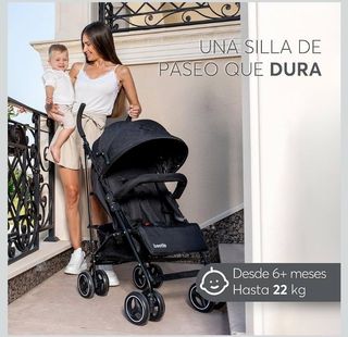 Silla de Paseo KikkaBoo Beetle Negra