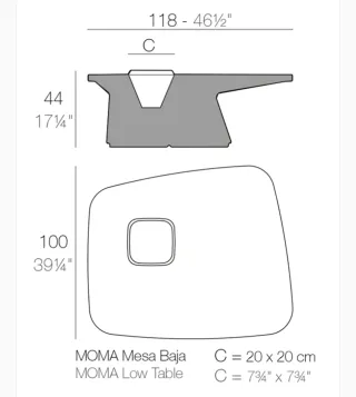 Mesa y Sillas Jardín Vondom Noma