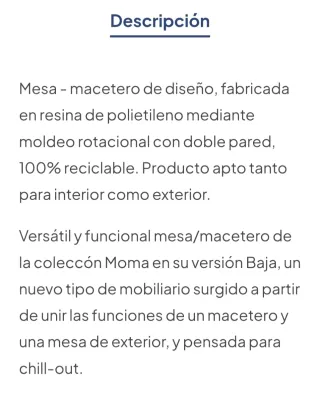 Mesa y Sillas Jardín Vondom Noma