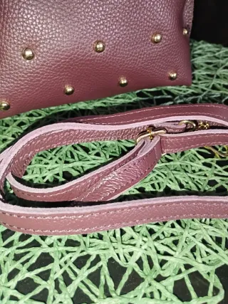 Bolso Piel Buedeos Tachuelas The Genuine leather