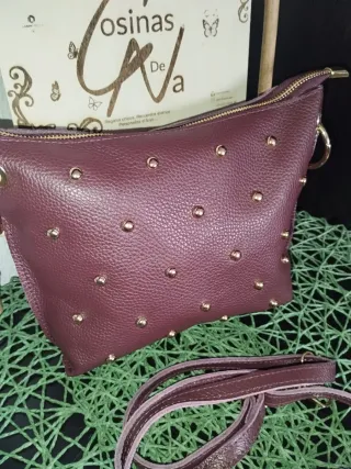 Bolso Piel Buedeos Tachuelas The Genuine leather