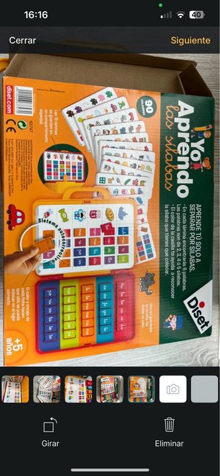 Juego Yo Aprendo las Sílabas Diset