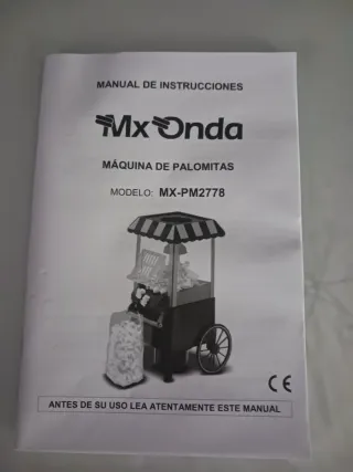 Máquina de palomitas roja