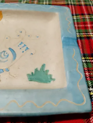 Posacenere in ceramica decorato