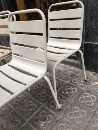 Sillas metálicas de exterior