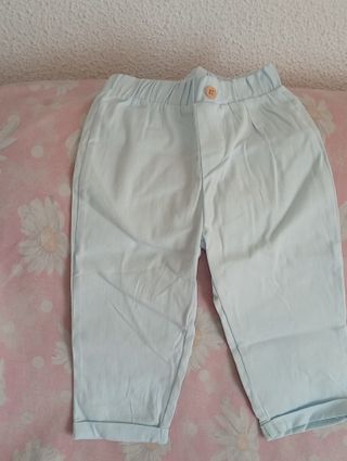 Conjunto bebé 3 piezas blanco y azul " Se vende "